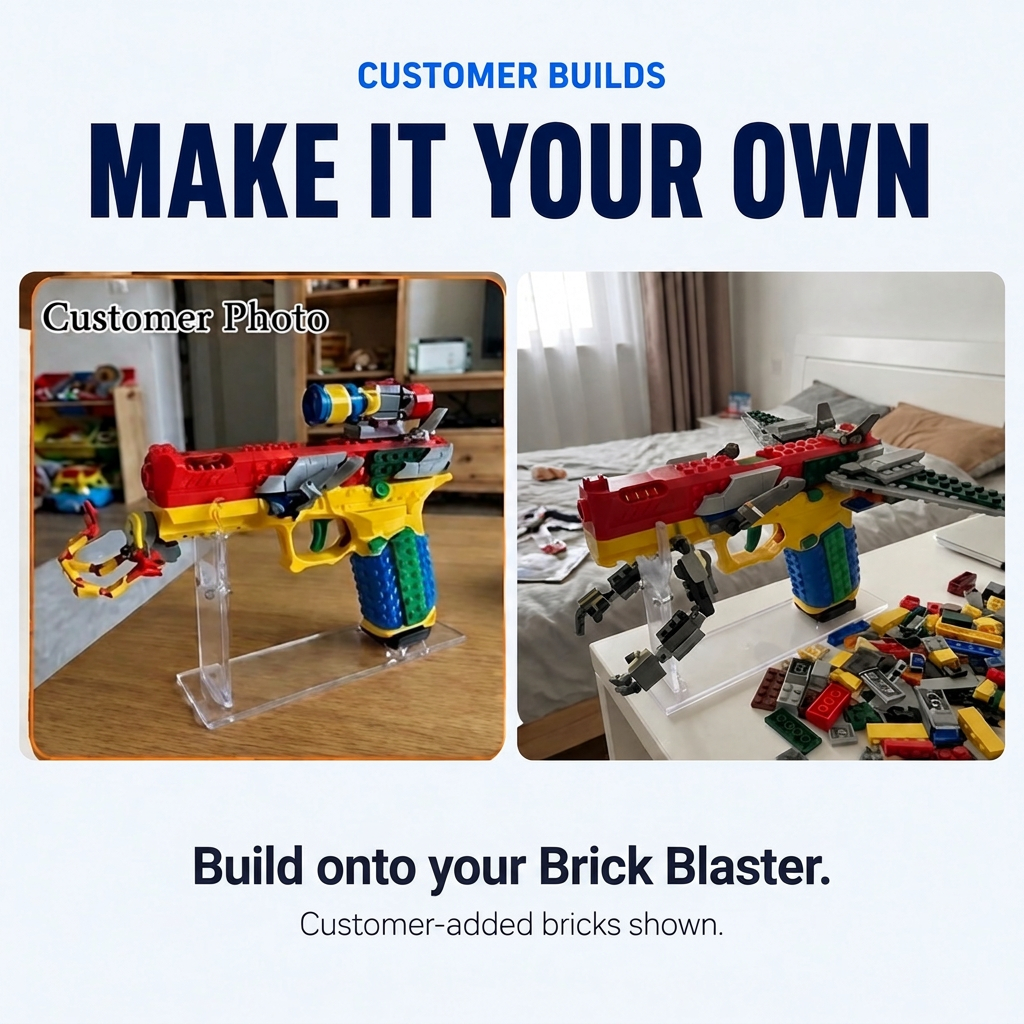 Make it your own: two customer builds with bricks added to the Brick Blaster